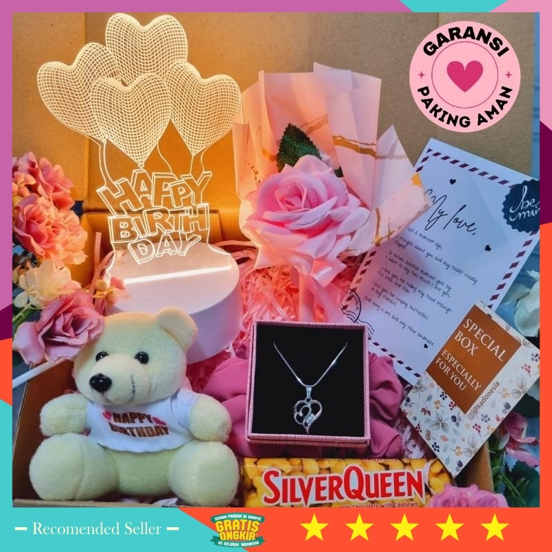 

Hadiah Wedding Anniversary Hampers Murah / Kado Ulang Tahun Cewek / Hampers Ulang Tahun Pacar / Birthday Giftbox ( AYUDIA )