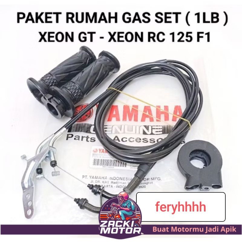 paket kabel gas + rumah gas + handgrip xeon rc / xeon gt 125