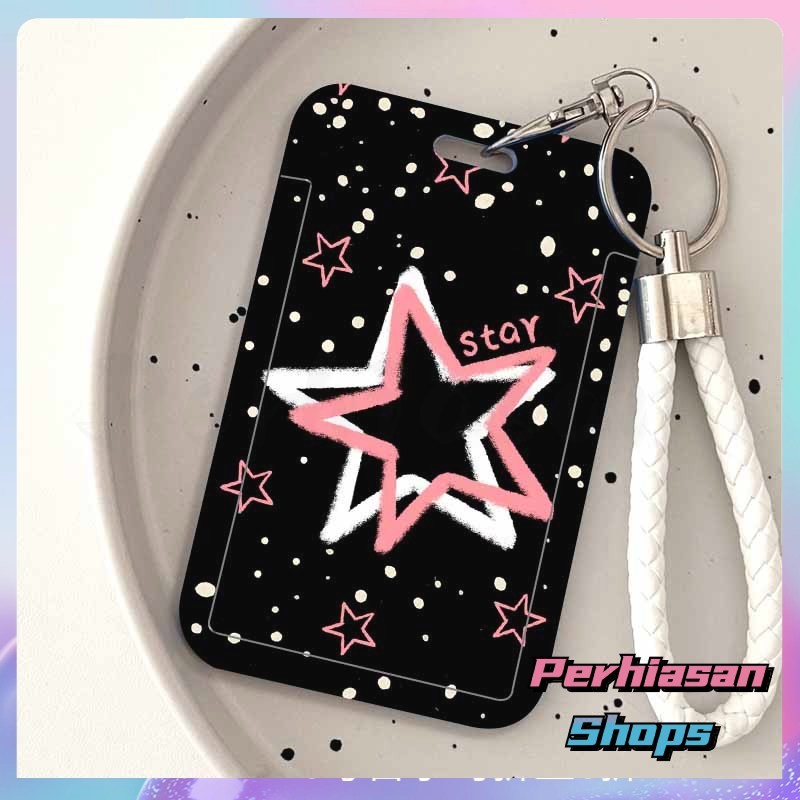 

ID CARD HOLDER MOTIF KAWAII TEMPAT KARTU PHOTOCARD PHOTO CARD Dilengkapi Dengan Tali Tangan Berkualitas Tinggi Mendukung Diskon Untuk Pembelian Grosir,Pola bintik-bintik yang mengandung bintang-bintang