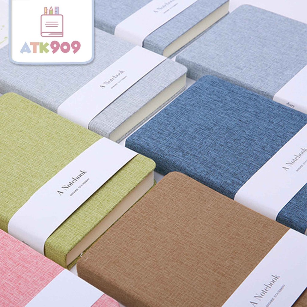 

ATK909 Canvas Cover Notebook / buku catatan / Buku Hardcover / Notebook Aesthetic / Notebook A5 A6