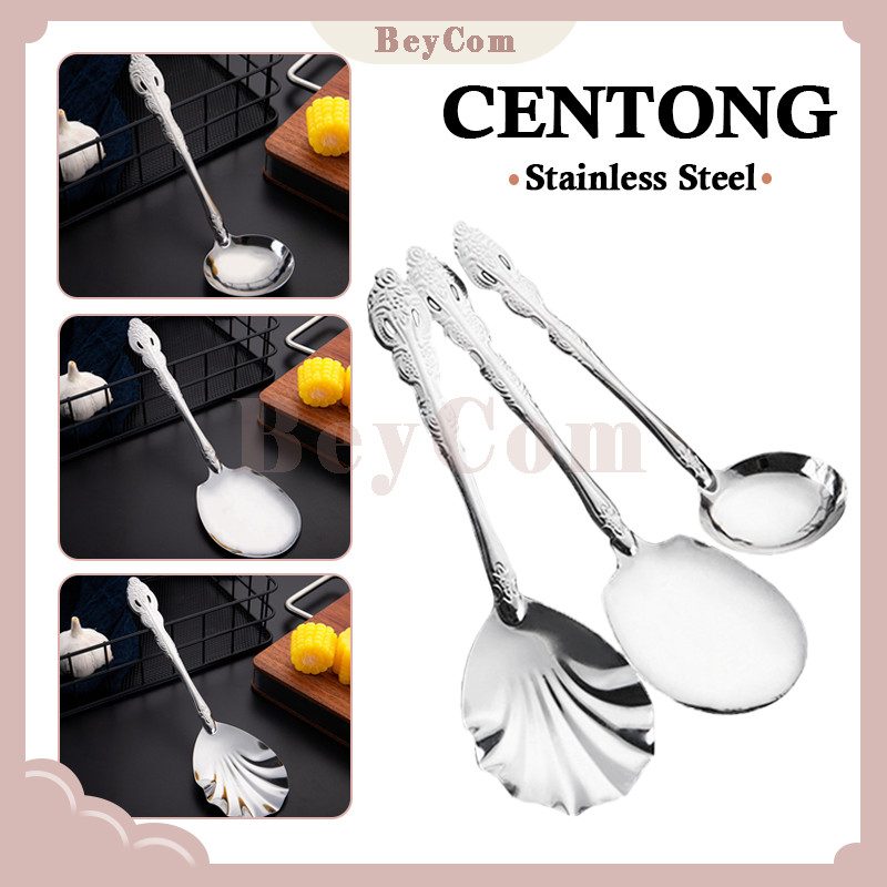 Centong Stainless Steel Wayang/Stainless Tebal Centong Kerang/Sendok Sayur