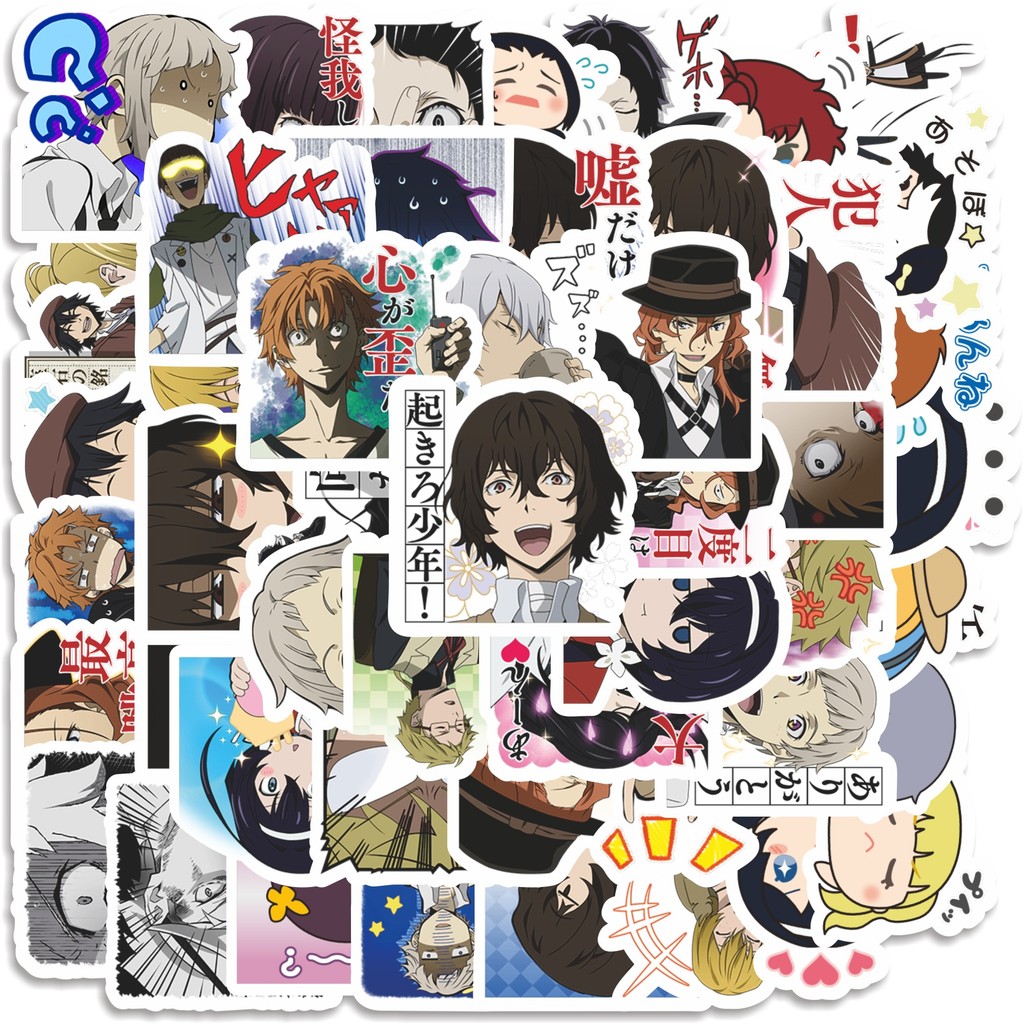 

COD 50 Pcs Stiker Bungo Stray Dogs Anime V1 Lucu Anti Air Untuk Dekorasi Notebook Sepeda Skateboard Handphone