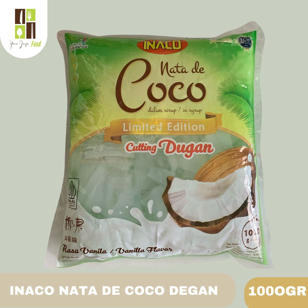 

Inaco Nata de Coco Degan / Nata De Coco slice Degan / 1pc 1kg