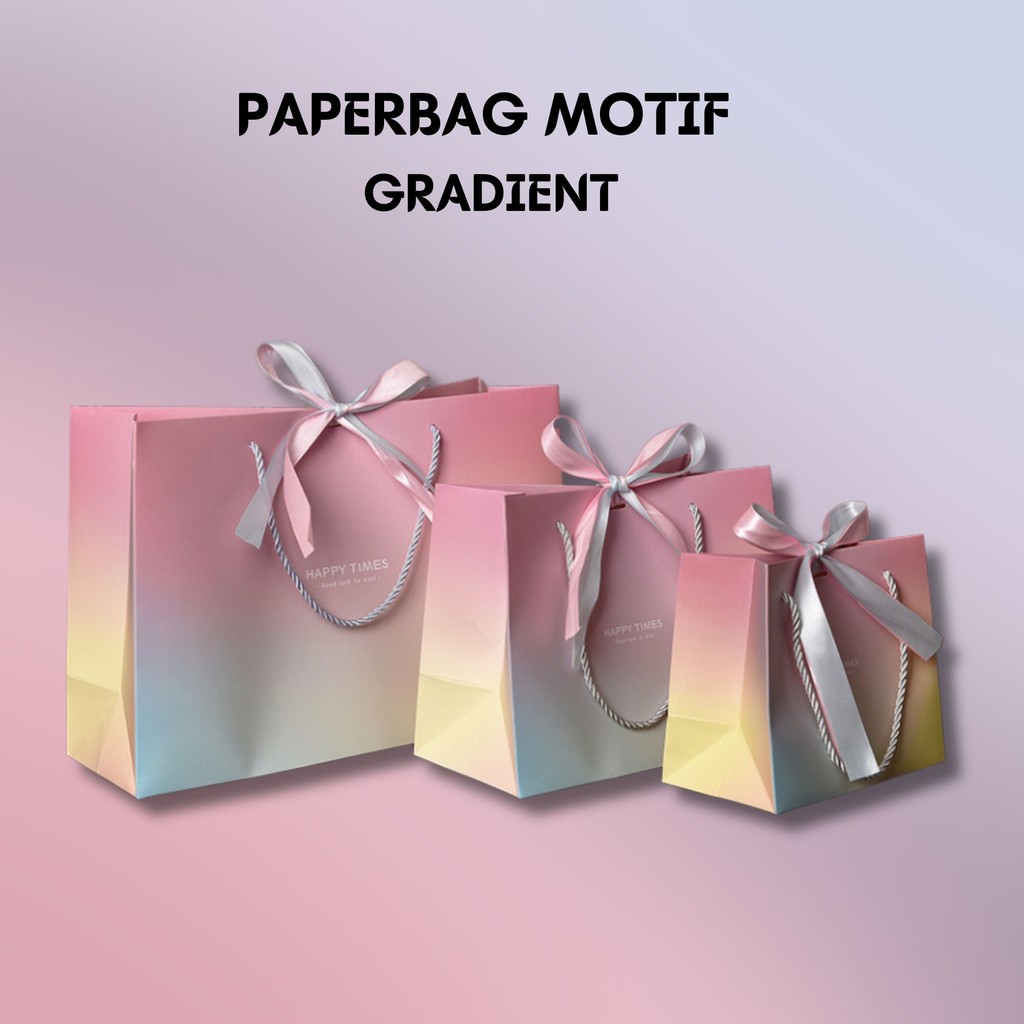 

Paperbag Premium Yellow and Pink Gradient Ombre