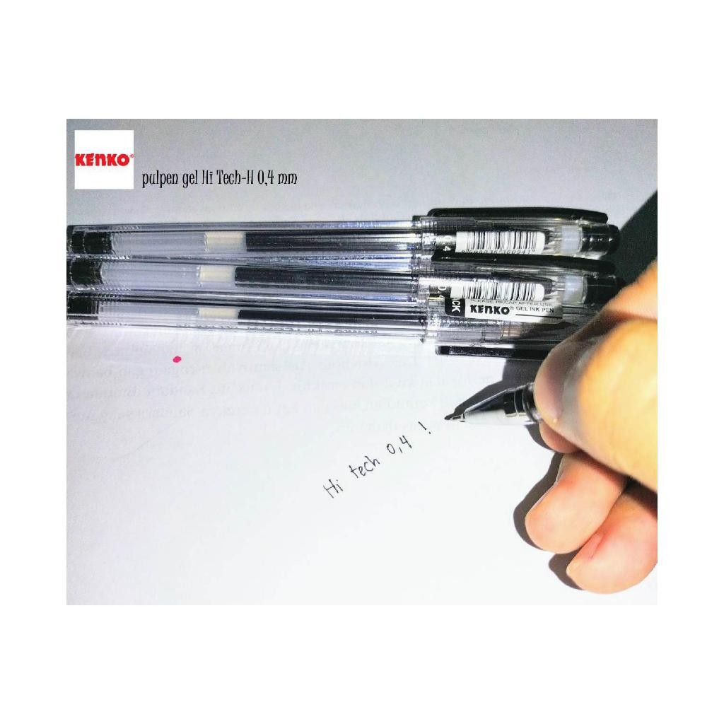 

Pulpen Gel KENKO GEL PEN HI TECH 0.4 Mm (satuan) Original