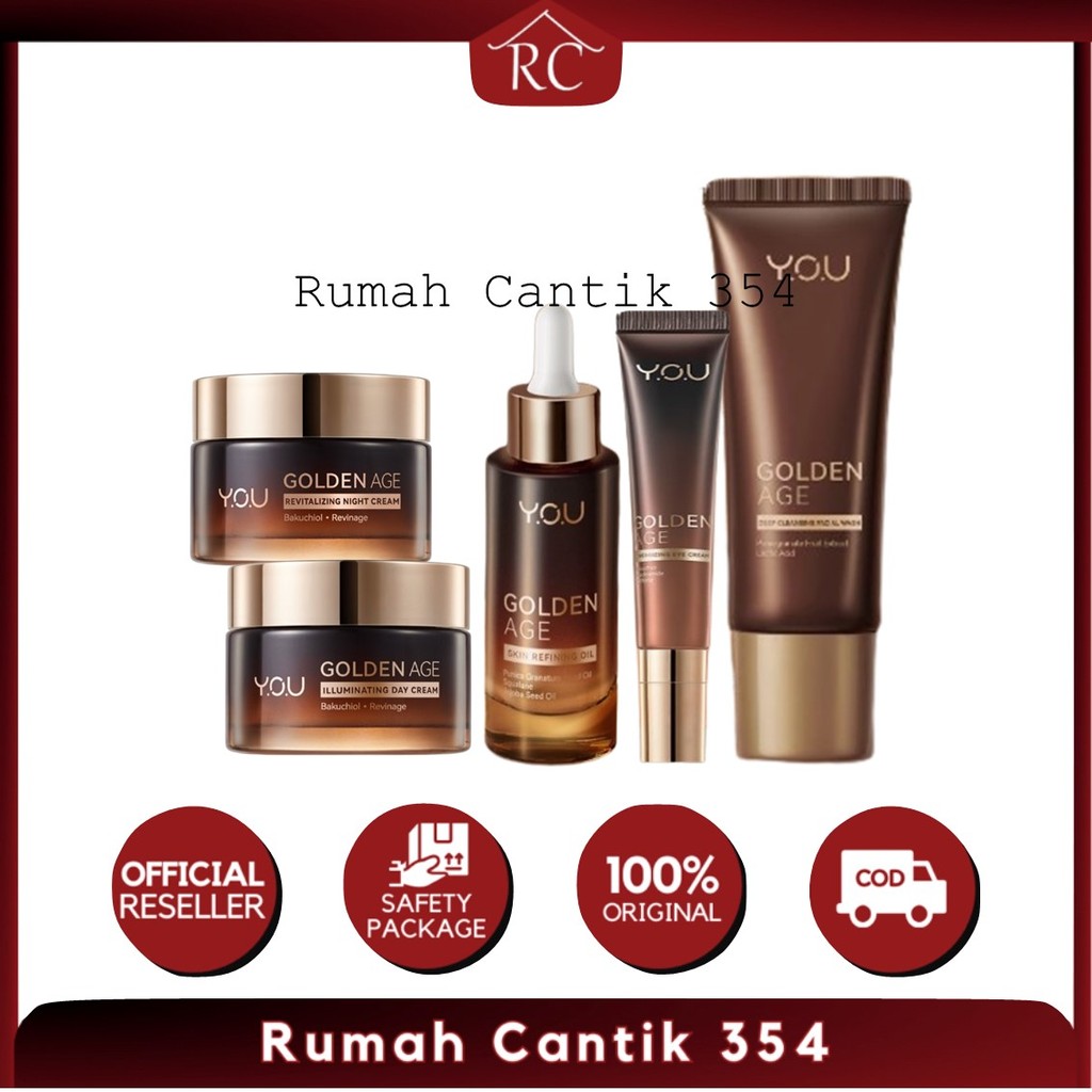 RC354 YOU Golden Age 5in1 Paket Skincare | Golden Age Anti Aging Eye Cream