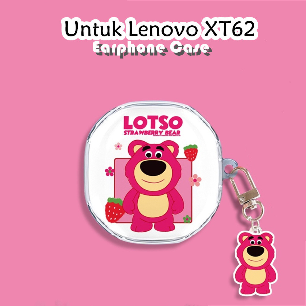Yoshida Untuk Lenovo XT62 Case Kartun transparan Soft Silicone Earphone Case Cover