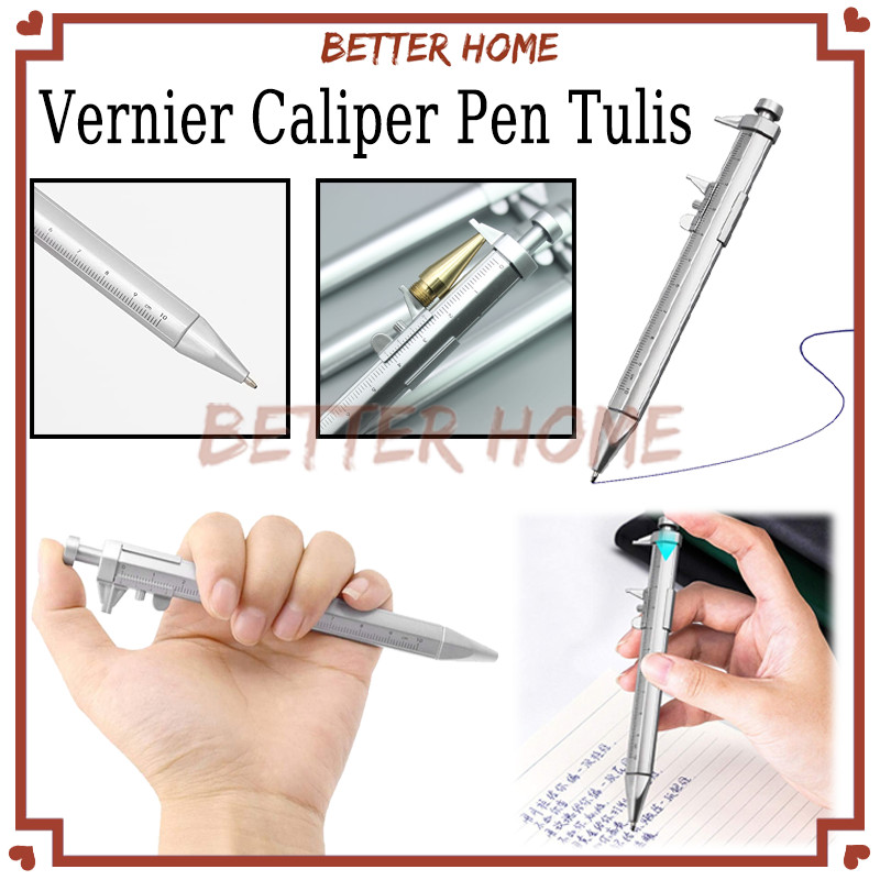 

Vernier Caliper Pen Tulis/Pena Bolpoin Multifungsi Jangka Sorong Ruler