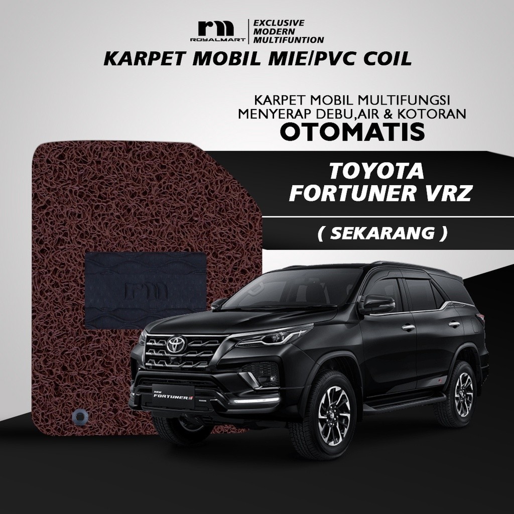 Royal Mart - Karpet Mobil Toyota Fortuner VRZ 2016 - 2023 GR Full Set / Carpet Mie Bihun Premium Kes