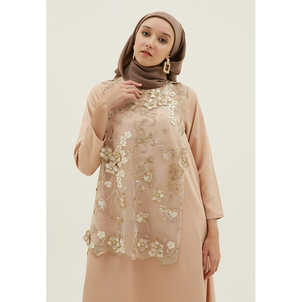 MFMW Herera Dress Gamis Brukat Gold