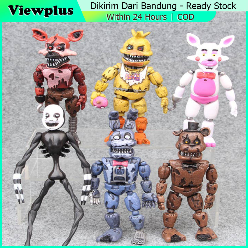 6Pcs Action Figure FNAF Mainan Anak Action Figure Five Nights At Freddy's FNAF