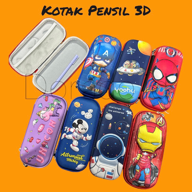 

Tempat pensil kotak pensil 3D Karakter