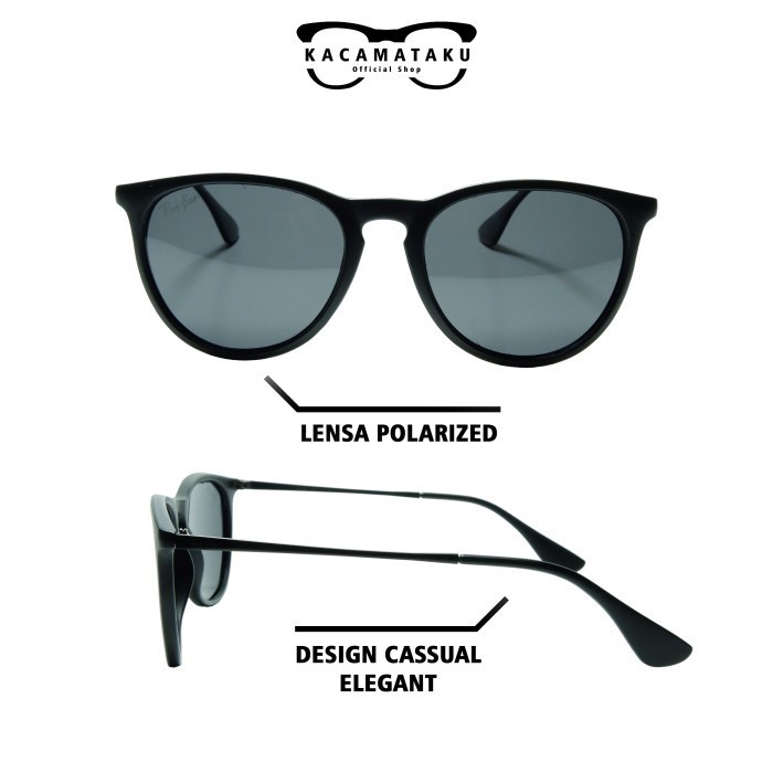 Sunglasses Kacamata Pria, Kacamata Anti UV & Polarized, Kacamata RB - RB Cokelat