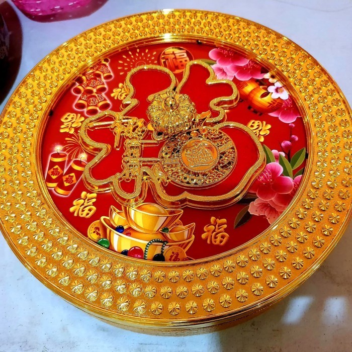 

Tempat permen Imlek Fu Kado Chinese New Year Fuk Hoki Murah Candy Jar