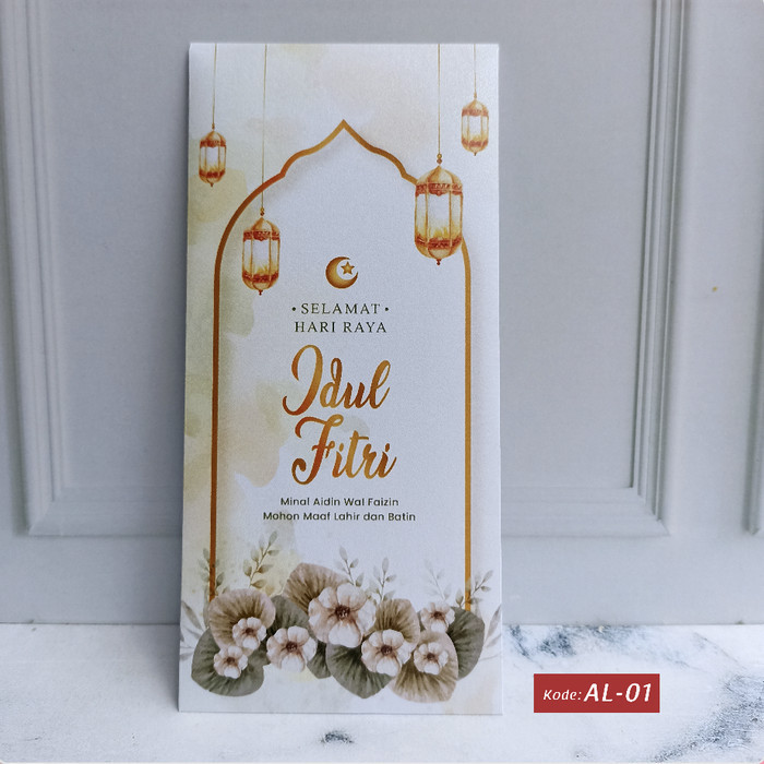 

Andma Amplop Lebaran FREE Tulis Nama/ Angpao Idul Fitri - AL-01, Bahan Glitter