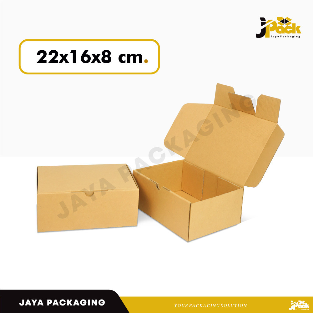 

Box 22x16x8 (BestDought-K) E Flute BoxRoti/Brownis/Kardus/kemasan/packingKarton/Hampers/Tinggi8