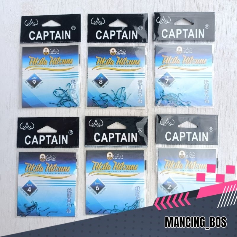 Kail captain akita kitsune 1030RB - Mata kail pancing captain biru