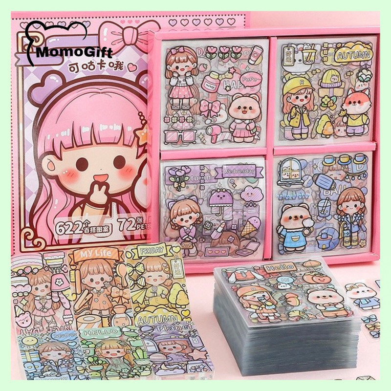 

Promo_[Limited Stok] Stiker Box Viral 72 Lembar Bening Anti Air Edisi Dodosister TLD91