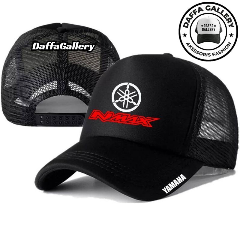 Daffaa Gallery Topi Trucker YAMAHA NMAX - Topi Distro YAMAHA NMAX Logo - Topi YAMAHA NMAX Premium - 