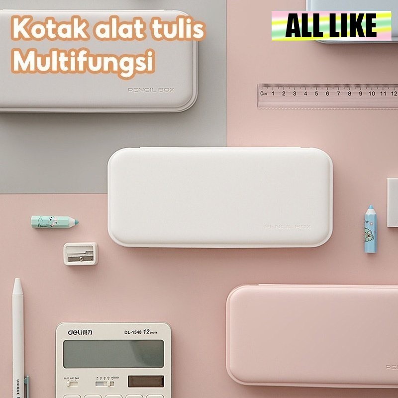 

【ALL Like】 Kotak Alat Tulis Portabel / Penyimpanan Tas Pena/Kotak Pensil Multifungsi/ Kotak Pena/Stationary box