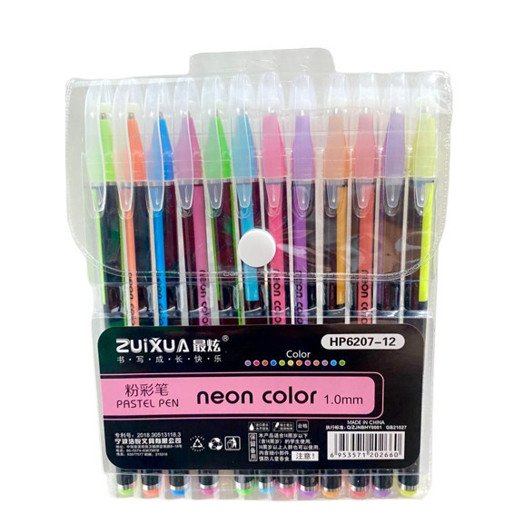 

Pulpen GEL NEON COLOR - Zuihua 6207 - 12 WARNA