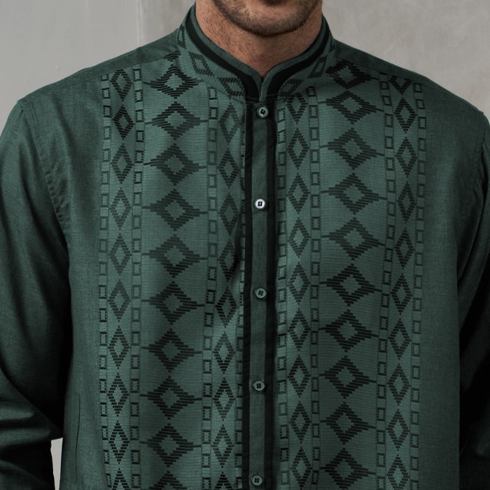 BISA COD New Baju Gamis Pria I Kemeja Koko Pakistan Simple Luigi Riccio Happy