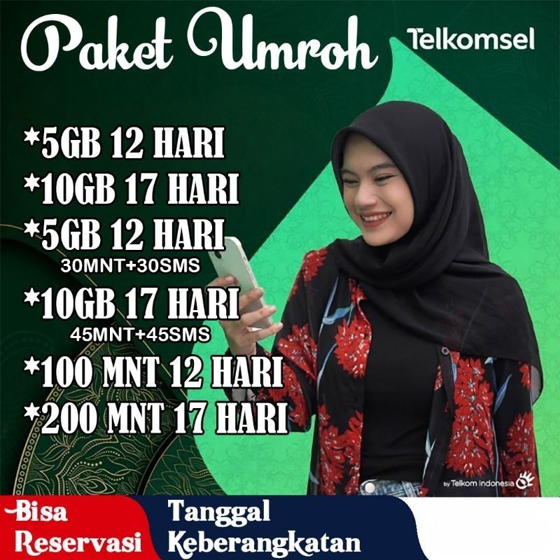 Paket Umroh Haji Kuota Internet Tsel Simpati AS Loop Murah Nelpon dan SMS RoaMAX Roaming Telkomsel