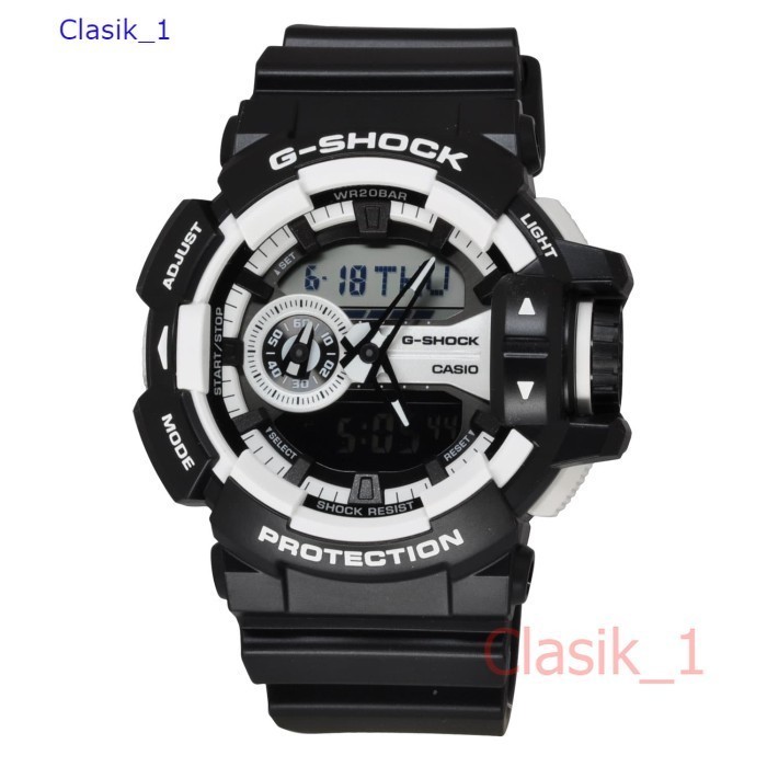 Original 100% Casio G-Shock GA-400-1ADR - Jam Tangan Pria - Hitam Garansi Resmi 2 tahun