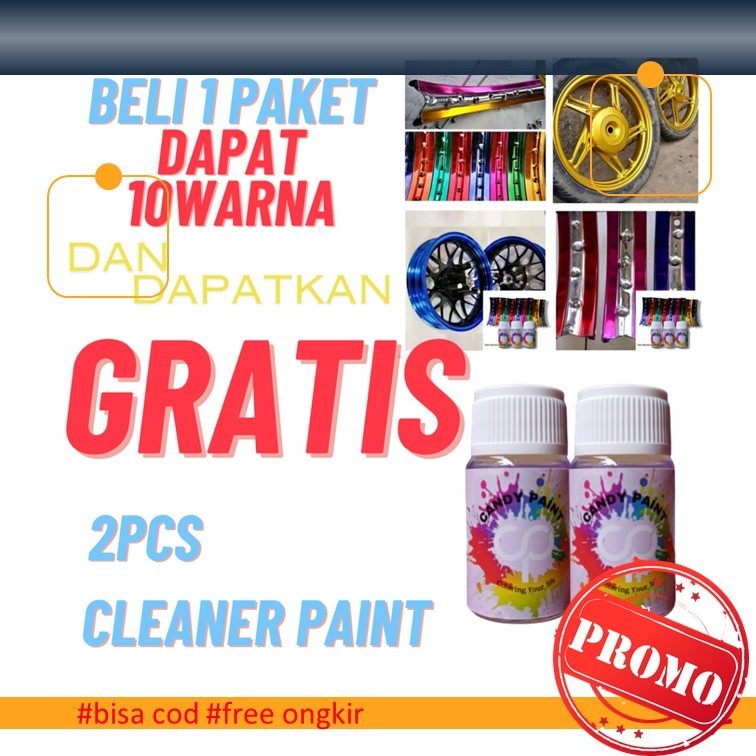 (OLES)12,5ML Pewarna Logam Cat Velg Candy Chrome Cat Oles Candy Paint Premium