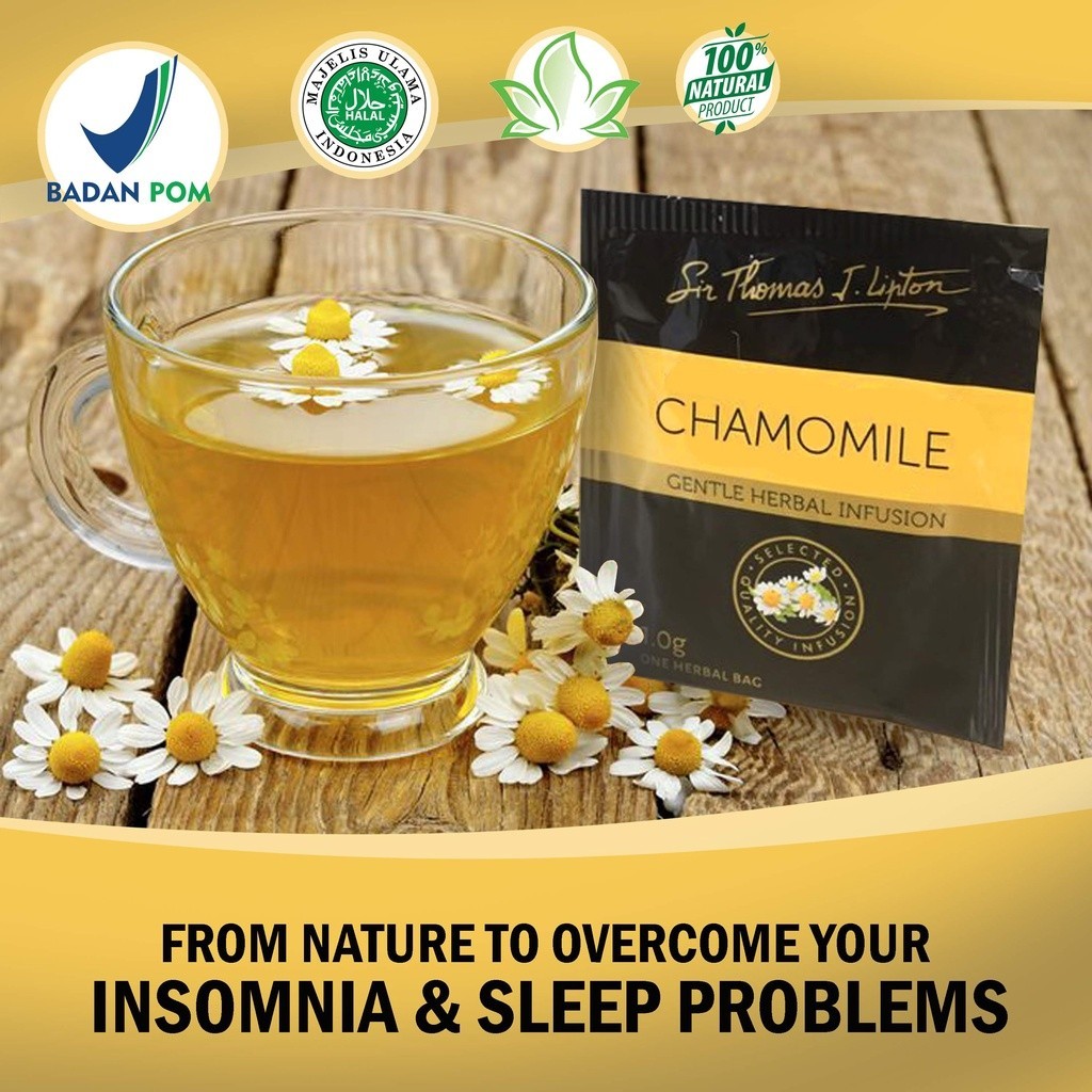 

Promo teh bunga chamomile teh untuk susah tidur herbal insomnia teh bikin ngantuk obat herbal mudah tidur alami teh relaksasi BPOM