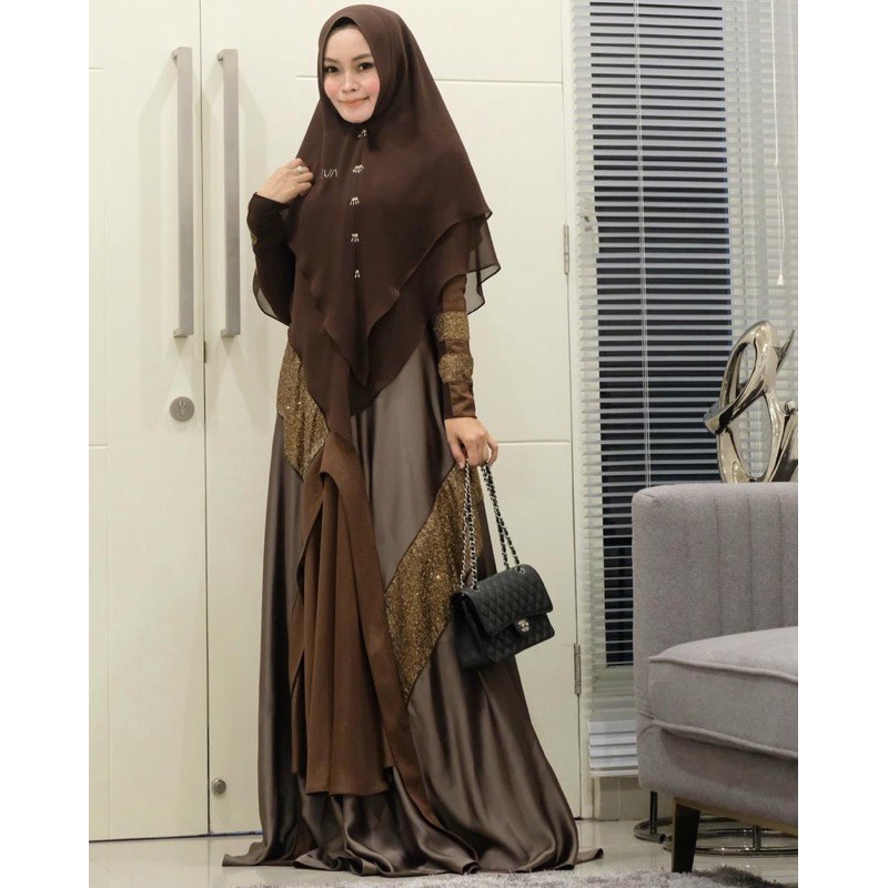 Minaki syari by Lva Syari premium Gamis syari Premium