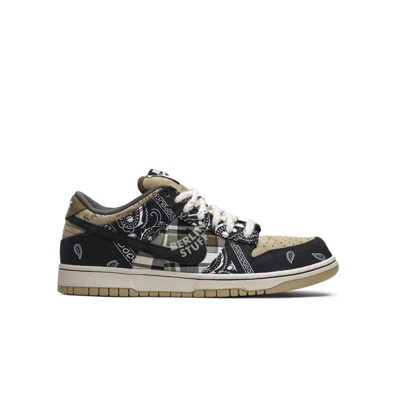 Sepatu Travis  x  Low Premium QS  'Cactus Jack' 
 Parachute Beige " Unisex " 100% Original Authentic