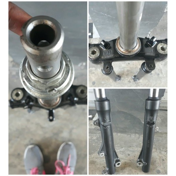 T Te Segi tiga Shock Sok Skok Depan Honda New Beat FI ECO ESP ISS 2017 2018 2016 As Tabung Kanan Kir