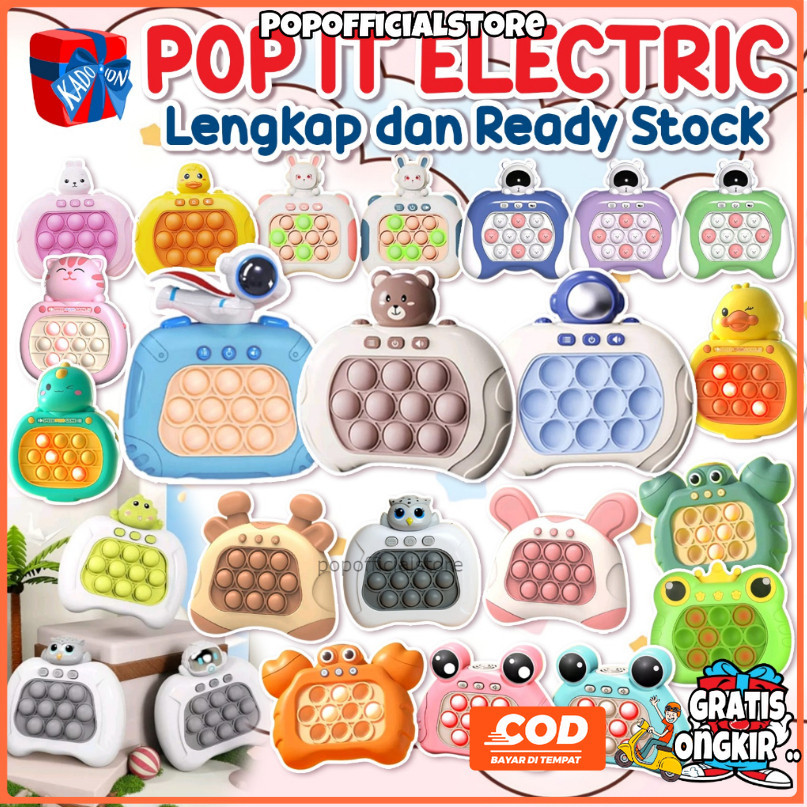 mainan anak popit elektrik - electric pop it - electronic pop it game / pop it electronic game