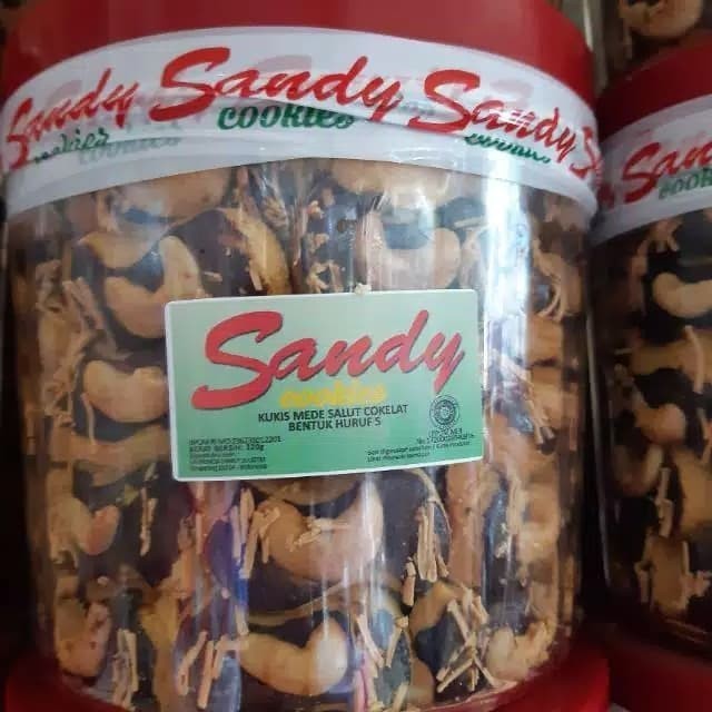✨READY✨ - Kue kering Sandy Cookies (label hijau) -250gr - variasi banyak - Mede Coklat S