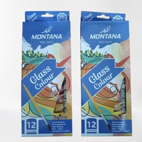 

CY - 1 SET MONTANA GLASS COLOUR / CAT KACA TGC-12PT ISI 12 WARNA