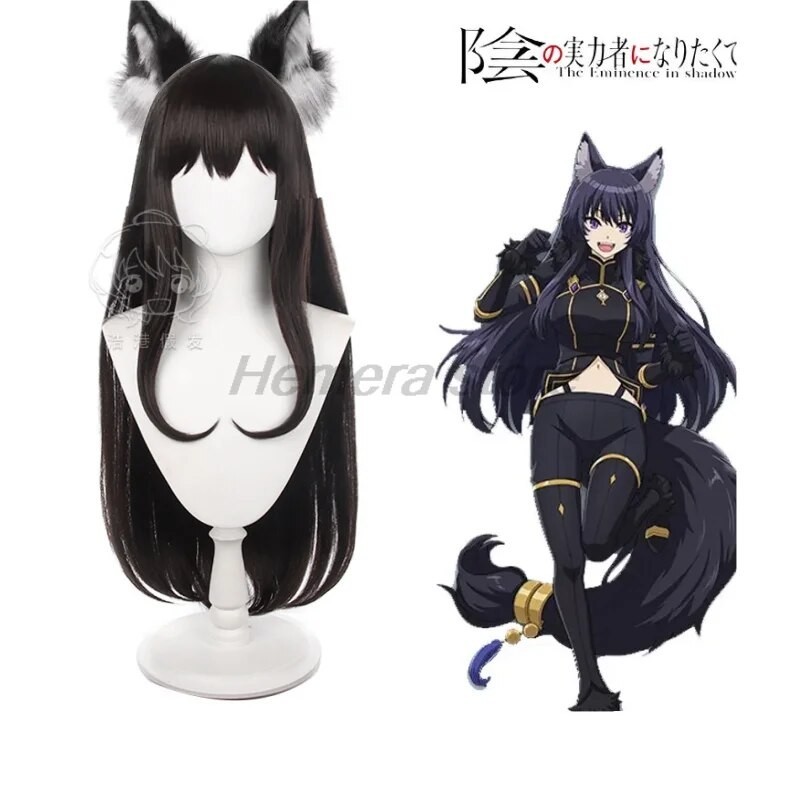 PREORDER Delta Cosplay Wig The Eminence In Shadow Anime Cosplay Sara Black Long Hair Shadow Garden H