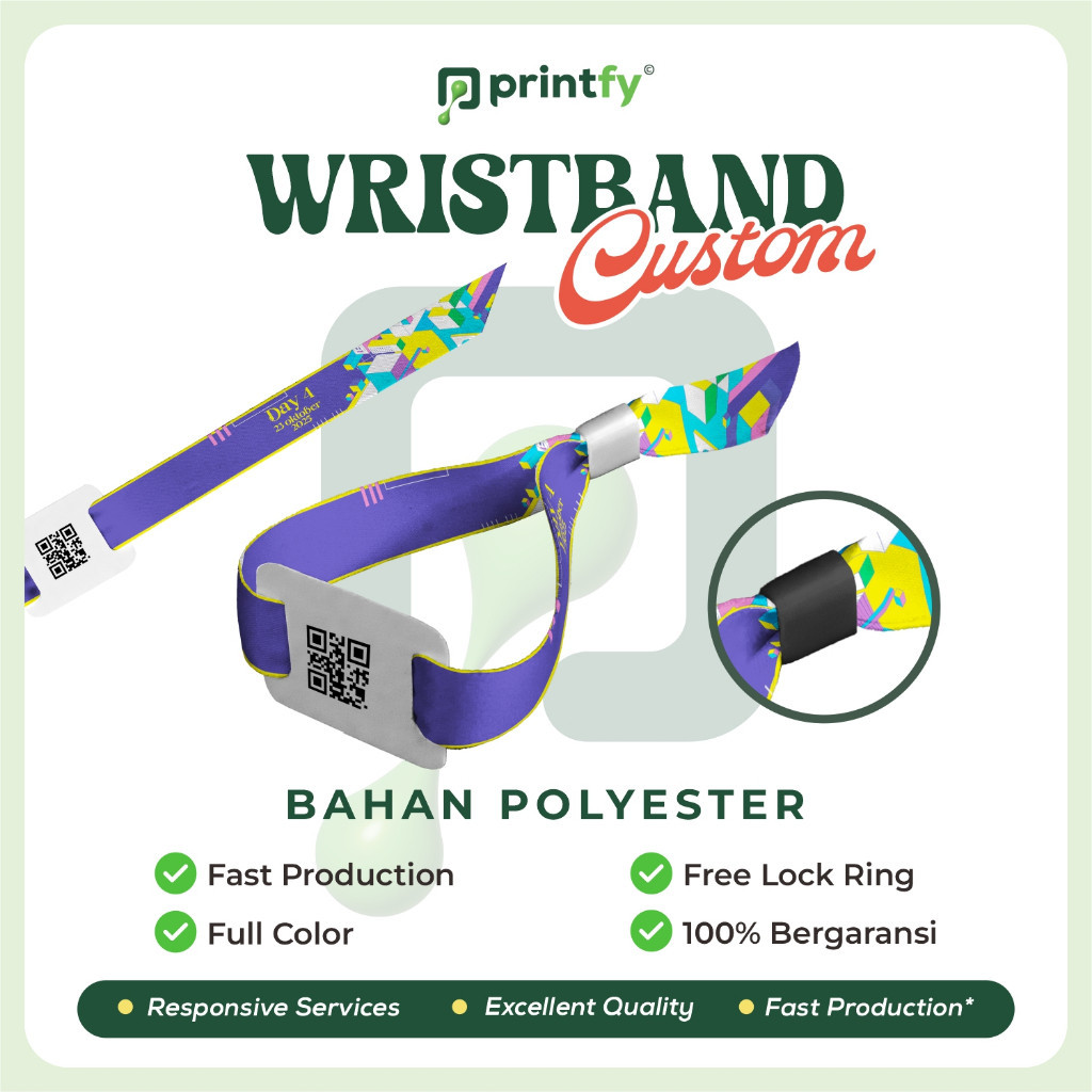 

Tiket Konser Wristband Gelang Lanyard ( CUSTOM )