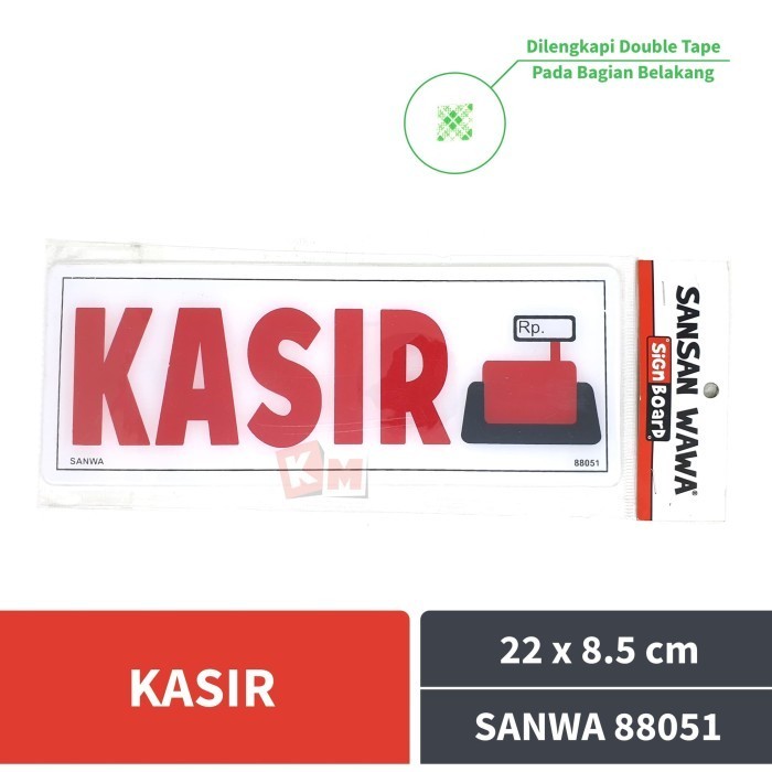 

Sign Board Acrylic Kasir Sansan Wawa SANWA 88051