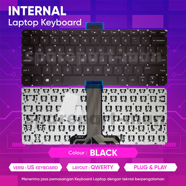 Keyboard for HP X360 11-ab103tu 11-ab127tu 11-ab128tu 11-ab132tu ori