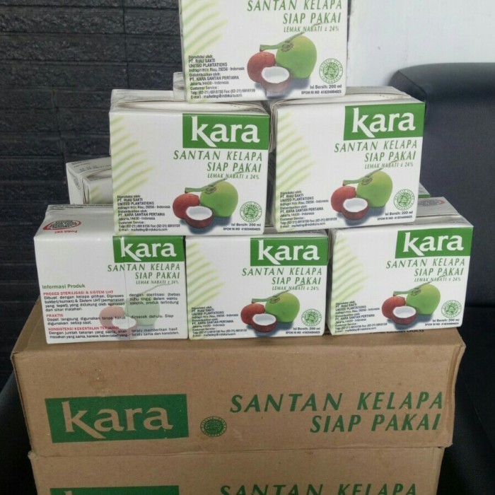 

Dijual Santan Cair Kara 200Ml 1 Dus 1 Carton isi 10pcs