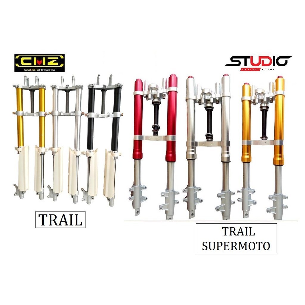 CMZ RACING - Upside Down Depan Usd Shockbreaker Trail Cross Klx150 Dtracker Bf Vixion Byson Tiger Sc