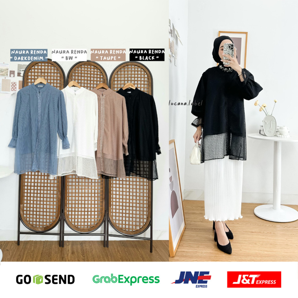 NAURA LACE LACEY MIDA BLOUSE by Elsire Locana / Blouse brukat / Blouse kondangan