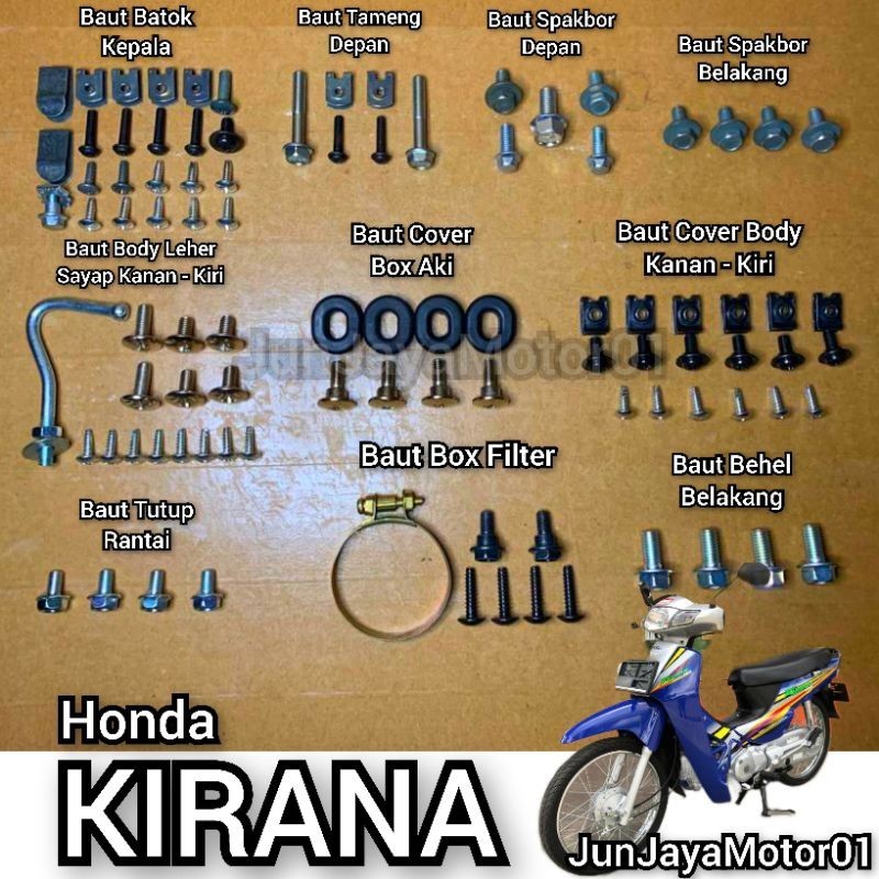 Baud - Baut Full Set Body Bodi Kirana 125