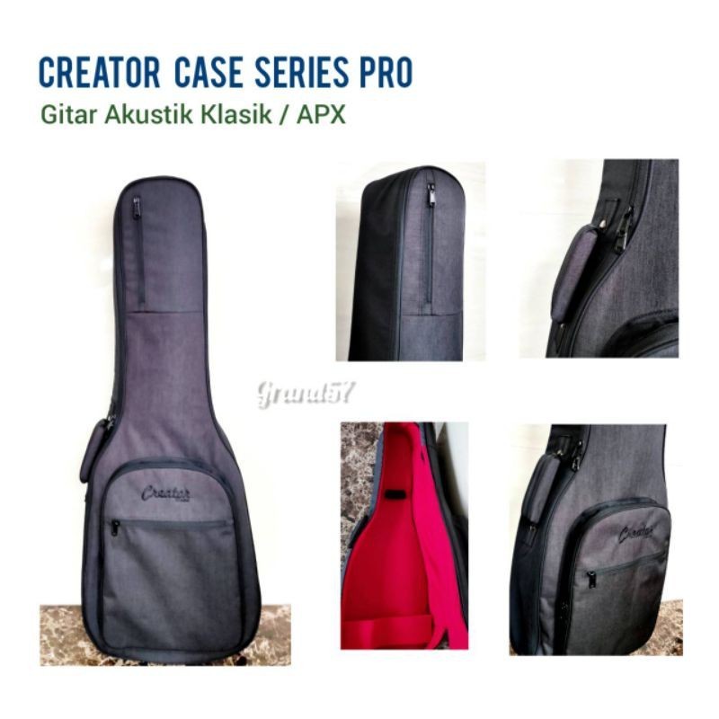 Tas gitar akustik classic klasik apx creator gigbag softcase hardcase