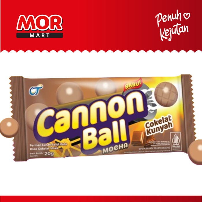 

CANNON BALL Mocha Permen Chewy Rasa Mocha 40gr