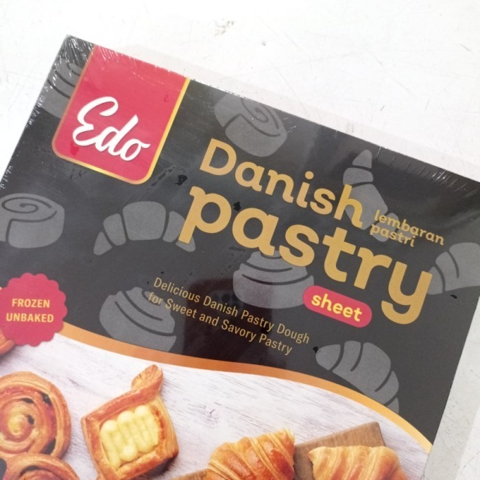 

Danish Pastry Sheet Edo 750 gr | Kulit Pastry | | HALAL