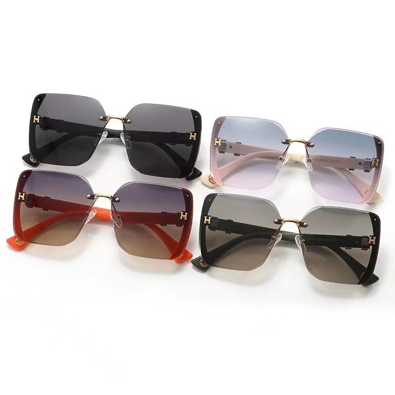 Kacamata Hitam Model Terbaru Motif H Lensa Gradasi Kacamata Hitam Sunglasess Eyewear Import