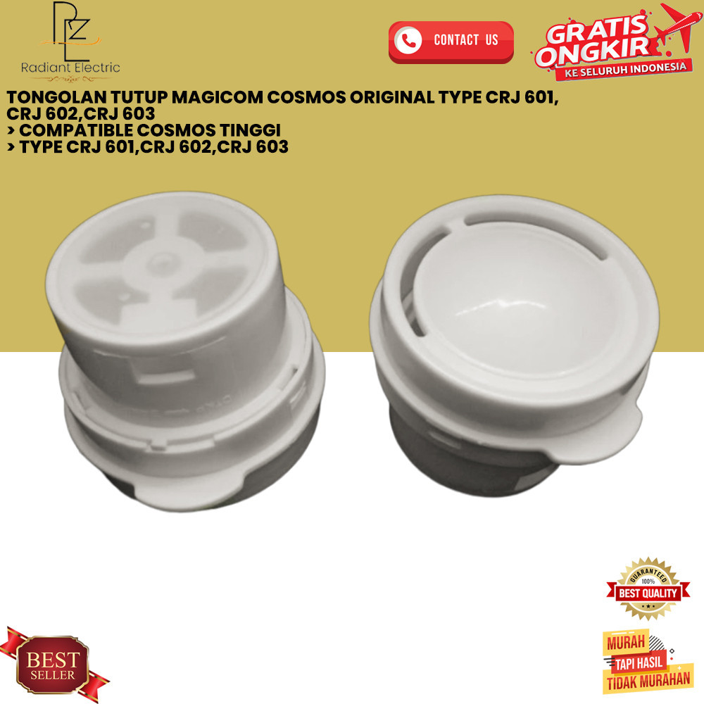 TONGOLAN TUTUP MAGICOM COSMOS ORIGINAL TYPE CRJ 601,CRJ 602,CRJ 603 RED