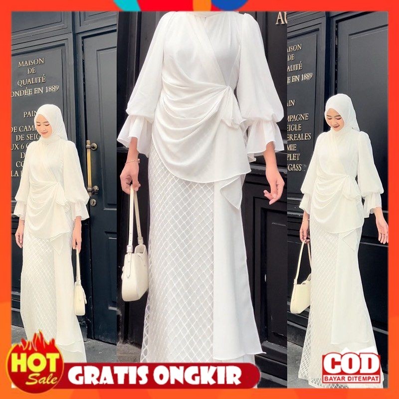 KAIN ADEM HALUS TEBAL / Modena Collections Gamis Polos Mix Tile Luxury Bahan Ceruty Babydoll Terbaru